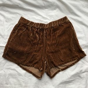 Madewell Velvet Shorts